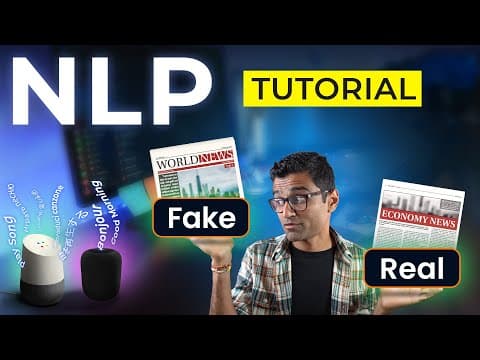 News classification using Spacy word vectors: NLP Tutorial For Beginners - S2 E9 thumbnail