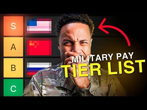 I Ranked Military Pay Worldwide... #3 is Insane thumbnail