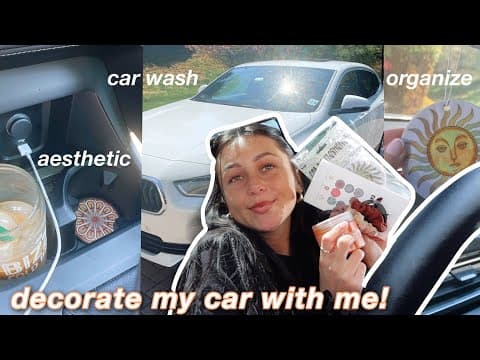 decorate & organize my car with me! (+ car tour) thumbnail