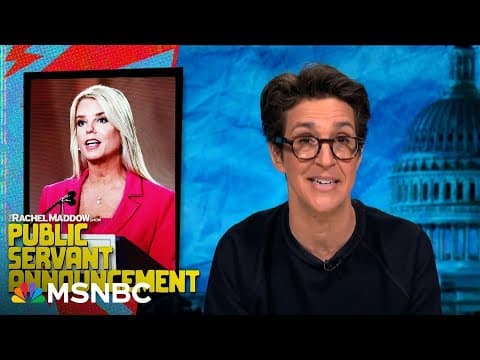 Rachel Maddow on Pam Bondi: Five things to know about Trump's (second) pick for attorney general thumbnail