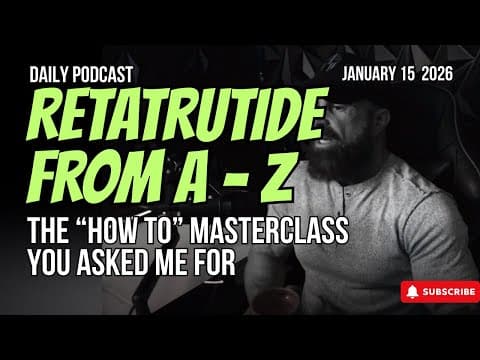 Retatrutide Masterclass (the 'how to' for EVERYTHING) - Dr Trevor Bachmeyer thumbnail