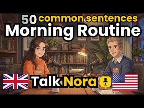 How to Talk about Morning routine in English | English Conversation Practice thumbnail