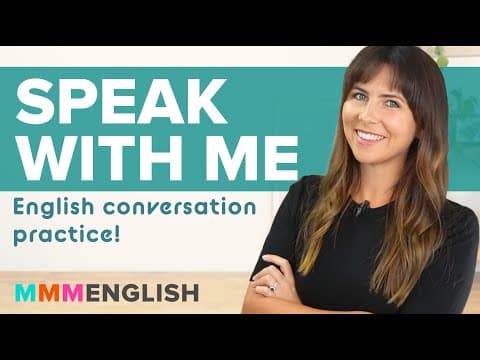 Speak With Me | English Speaking Practice thumbnail