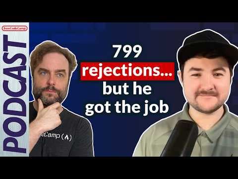 799 rejections... but he got the job! Braydon Coyer developer interview [Podcast #179] thumbnail