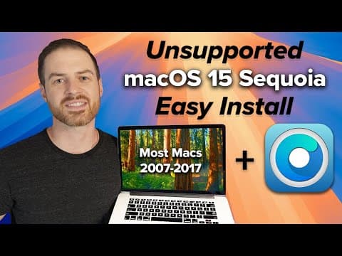 Install macOS 15 Sequoia on Unsupported Macs in 6 EASY Steps thumbnail