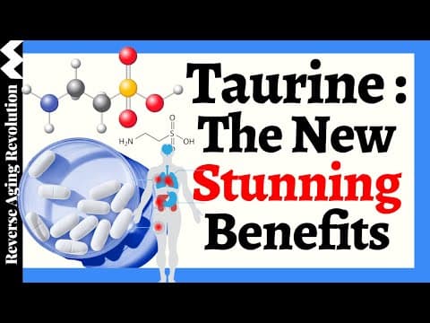 Can Taurine Be the Anti-Aging Powerhouse? Exploring its NEW Stunning Benefits!!! thumbnail