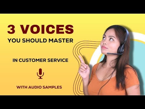 Every Call Center Agent Should Master These Voices thumbnail