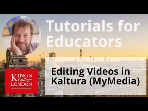 How to Edit Videos Using Kaltura Video Editor thumbnail