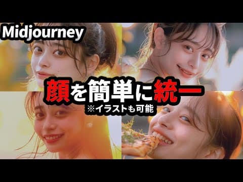 Midjourneyで同じ顔を維持する方法 thumbnail