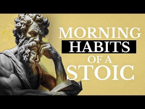 7 THINGS YOU SHOULD DO EVERY MORNING (Stoic Routine) thumbnail