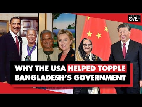 Exposing US gov't role in Bangladesh regime change: Why PM Sheikh Hasina was overthrown thumbnail