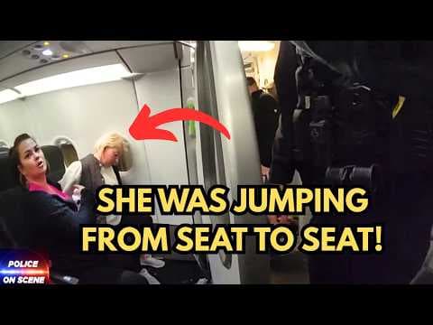 Woman Goes INSANE on Airplane Mid Flight Before Landing! thumbnail