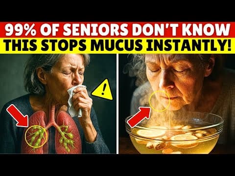 Why Seniors KEEP Coughing Up MUCUS Every Day and How to Stop It Naturally | Senior Health Tips thumbnail