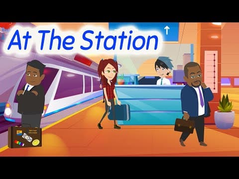 At The Station -  Easy Learning English Speaking Conversation thumbnail