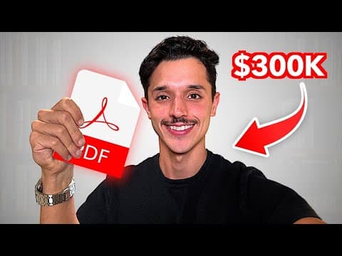 How To Make Money Using Other People's YouTube Videos (PDF Conversion Strategy) thumbnail