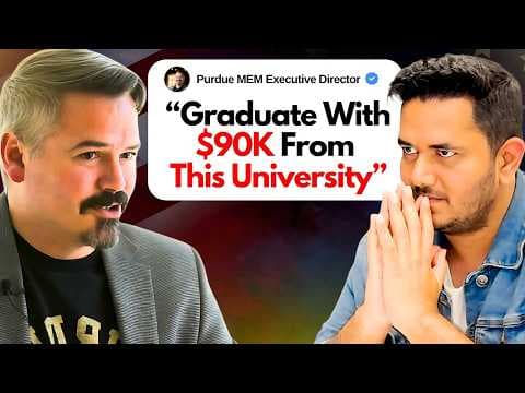 Why Most Students Go to Purdue University? (MEM) 100% Internships Rate | How to Get Into Purdue? thumbnail