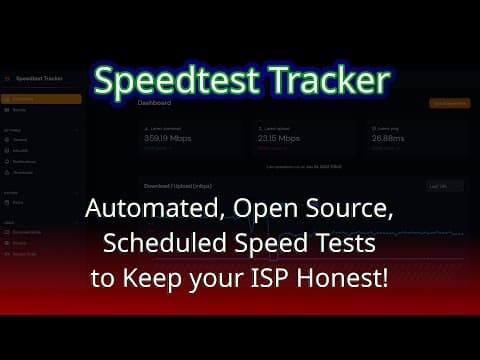 Speedtest Tracker, and Open Source, Self Hosted Speedtest Running on a Schedule. thumbnail