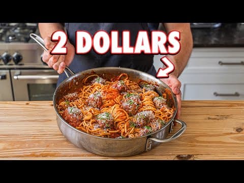 2 Dollar Spaghetti and Meatballs | But Cheaper thumbnail