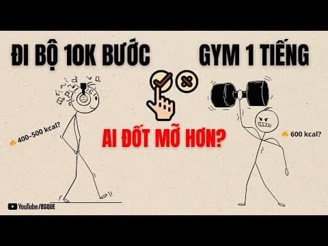 10.000 bước mỗi ngày có đốt mỡ hơn 1 tiếng Gym không? Sự thật gây sốc thumbnail