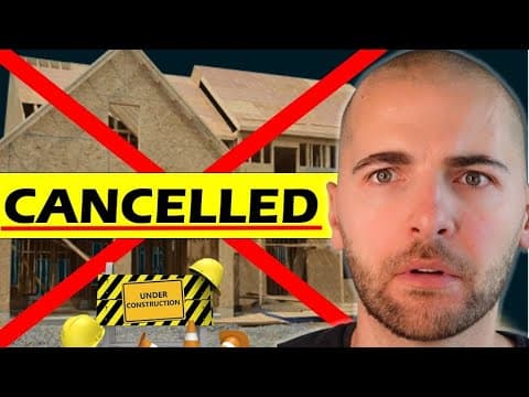 Homebuilder WARNING: "Projects are Cancelled. No More Buyers" thumbnail