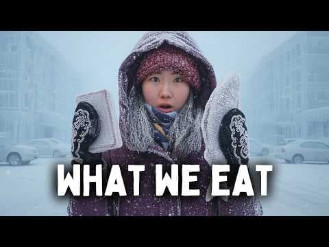 What I Eat in a Day in the Coldest City on Earth −71°C (−95°F) Sakha Cuisine & Grocery Shopping thumbnail