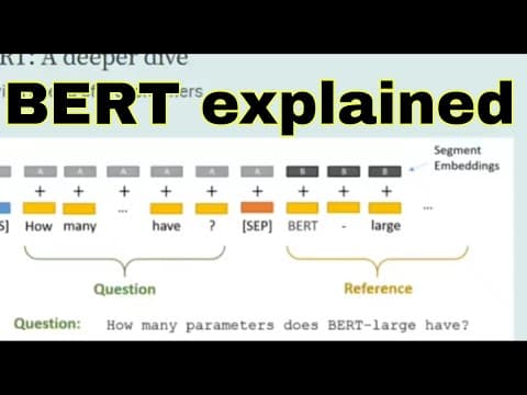 BERT model in NLP explained thumbnail