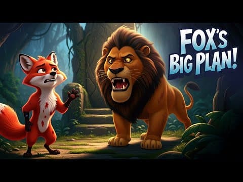 Clever Fox Outsmarts Cruel Lion 🦊🦁 | English Moral Stories | Bedtime Stories #kidsstories thumbnail