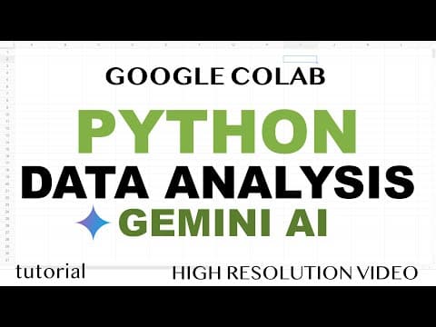 Python Data Analysis with Gemini AI & Google Colab thumbnail