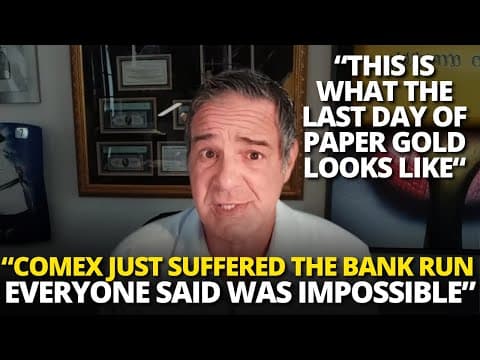 COMEX Just Suffered a Full-Scale Bank Run—Every Ounce Was Demanded | Andy Schectman thumbnail
