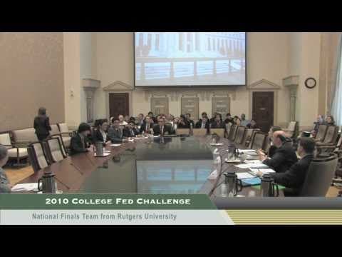 2010 College Fed Challenge, National Finals Team from Rutgers thumbnail