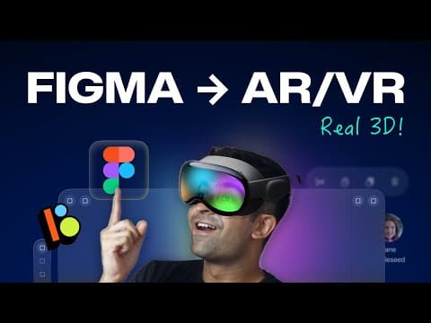 Figma to AR/VR Finally! - Real Spatial Design Like Apple Vision Pro! | Figma + Bezel thumbnail