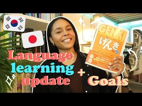 2023 Language Learning Update: Japanese and Korean progress 🇯🇵 🇰🇷 thumbnail