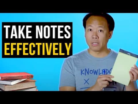 How to Take Notes Effectively | Jim Kwik thumbnail