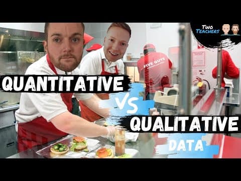 Qualitative Data vs Quantitative Data Explained | Five Guys Example thumbnail
