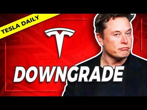 Tesla Stock Downgraded, Powerwall Expanded, BYD Battery Report thumbnail