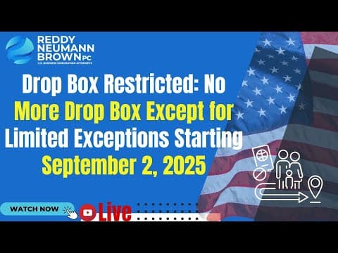 Drop Box Restricted: No More Drop Box Except for Limited Exceptions Starting September 2, 2025 thumbnail