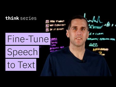Speech to Text: Fine-Tuning Generative AI for Smarter Conversational AI thumbnail
