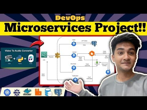 DevOps Project: Video to Audio Python Microservices App on Kubernetes thumbnail