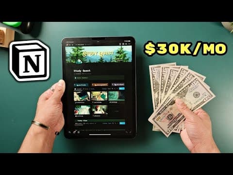 How I make $30,000/Month Selling Notion Templates thumbnail