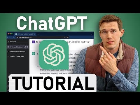 Complete ChatGPT Tutorial - [Become A Power User in 30 Minutes] thumbnail