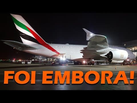 FOI EMBORA! Decolagem do Gigante A380 Filmado no Rio de Janeiro. thumbnail