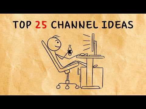 Top 25 Faceless Youtube Channel Ideas (realtalk) thumbnail