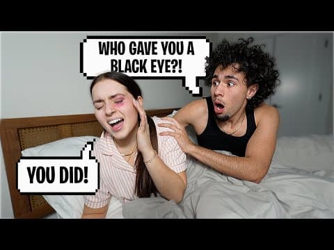 My Boyfriend Gave Me A Black Eye Prank *CUTE REACTION* thumbnail