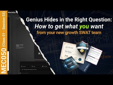 Genius Hides in the Right Question: How To Get What You Want From Your New Growth SWAT Team. thumbnail