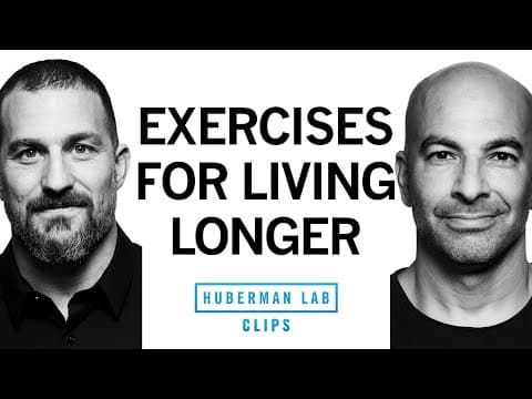 Best Exercises for Overall Health & Longevity | Dr. Peter Attia & Dr. Andrew Huberman thumbnail