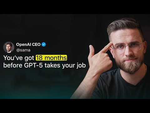 GPT-5 Can Replace 91% of Jobs in 2026… (WAKE UP NOW) thumbnail