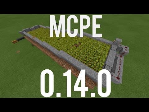 How to Make an Automatic Wheat Farm in Minecraft PE 0.15.4! thumbnail