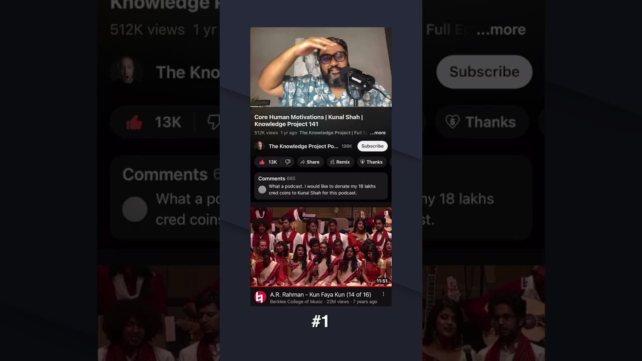 YouTube video player