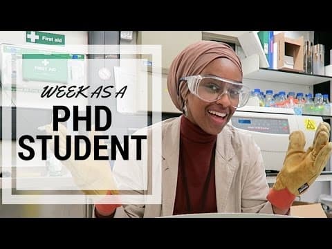 A Week As A PhD Student #1 thumbnail
