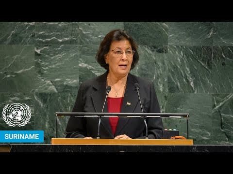 🇸🇷 Suriname - President Addresses United Nations General Debate, 80th Session | #UNGA thumbnail